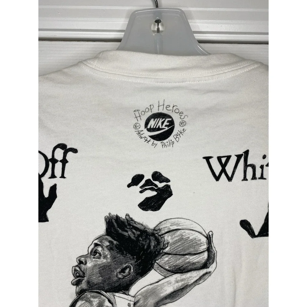 Off-white X Jordan Men's Virgil Abloh Hoop Heroes Basketball Shirt Size M *read*